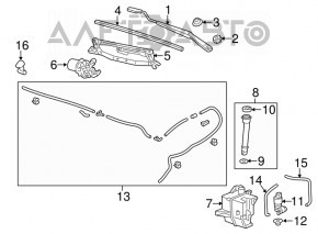 Spălator motor Buick Encore 13-19 nou original OEM