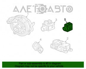 Senzor airbag spate stânga GMC Terrain 18-