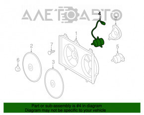 Motorul ventilatorului de răcire dreapta Toyota Camry v40 2.4