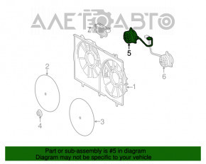 Motorul ventilatorului de răcire dreapta pentru Lexus RX350 10-15