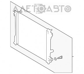 Radiatorul de răcire a apei pentru Toyota Camry v70 18- nou, neoriginal, NISSENS.