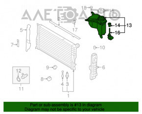 Rezervor de expansiune pentru răcire BMW 335i e92 07-13 fără capac