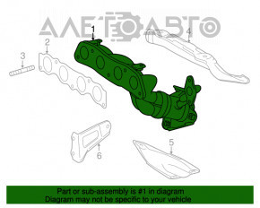 Colector de evacuare pentru Toyota Prius 30 10-15