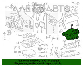 Colector de admisie pentru Lexus RX350 10-15