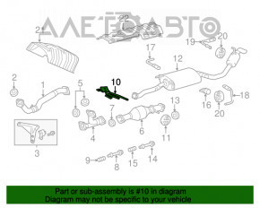 Suport central pentru conducta de evacuare Lexus RX350 10-15