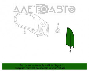 Capac oglindă interioară stângă Jeep Patriot 11-17