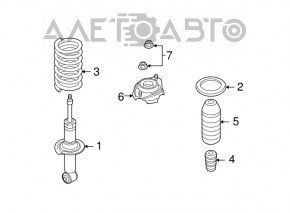 Амортизатор задний правый Subaru Forester 08-13 SH новый OEM оригинал