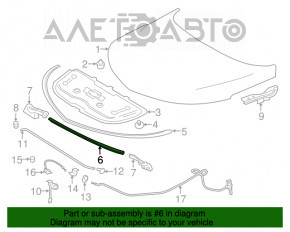 Garnitura grilei stergatoarelor Chevrolet Volt 16-