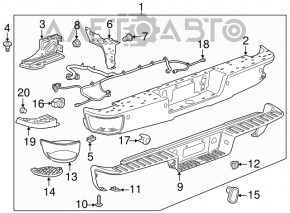 Senzor de parcare spate pentru Chevrolet Camaro 16-