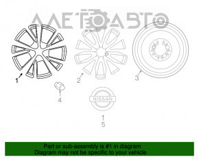 Roata de 18 inch Nissan Maxima A36 16-