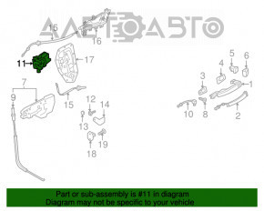 Blocarea ușii din spate stânga a Audi Q7 16-19