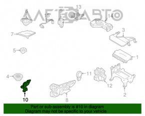 Difuzorul tweeter din panoul frontal stânga Audi Q7 16-19, inferior Bose