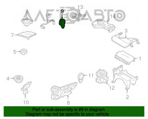 Difuzorul tweeter din panoul frontal stânga Audi Q7 16-19 Bose superior