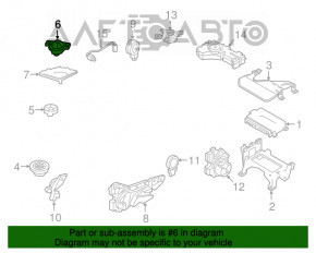 Difuzorul tweeter din torpedoul stâng al Audi Q7 16-19 Bose