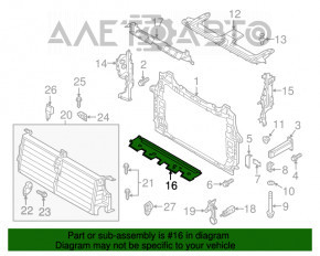 Grila radiatorului inferioara Audi Q7 16- 3.0T noua originala OEM