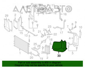 Deflectorul de conductă de aer pentru radiatorul stâng Audi Q7 16- 3.0T nou OEM original