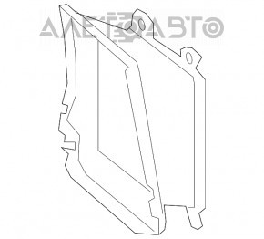 Deflector conductă aer radiator dreapta Audi Q7 16- 3.0T nou original OEM