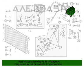 Rezervor de expansiune pentru răcire Audi Q7 16- fără capac