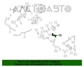 Racordul de răcire superior Audi Q7 16- 2.0T