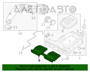 Priză aer Audi Q7 16- 2.0T 3.0T nou original OEM