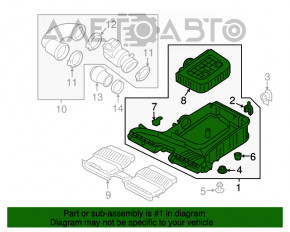 Corpul filtrului de aer Audi Q7 16- 3.0T