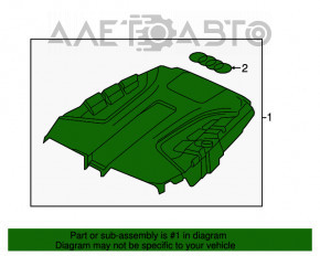 Capacul motorului Audi Q7 16- 3.0T