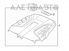 Capacul motorului Audi Q7 16- 2.0T