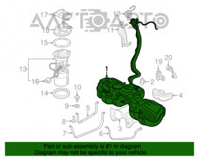 Rezervor de combustibil Audi Q7 16-19 2.0T