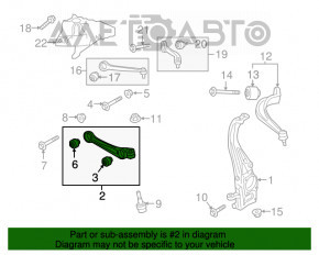 Maneta inferioară din față dreapta pentru Audi Q7 16- nouă originală OEM