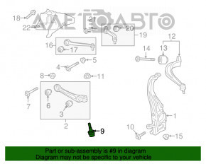 Rulmentul de direcție din față stânga Audi Q7 16-