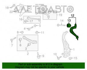 Рычаг нижний передний левый задний Audi Q7 16-