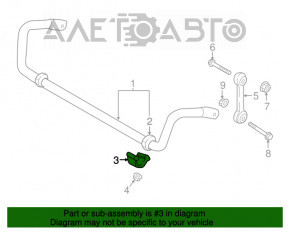 Suportul de fixare a stabilizatorului frontal stânga Audi Q7 16-