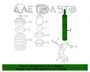 Amortizor fata stanga Audi Q7 16 - nou original OEM