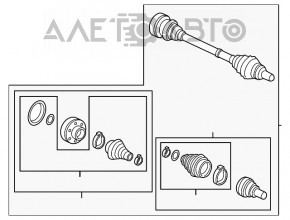 Ax cu semiax spate dreapta Audi Q7 16-