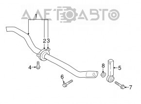 Biela stabilizatoare spate dreapta Audi Q7 16 - nou original OEM