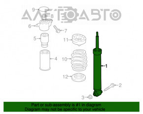 Amortizor spate dreapta Audi Q7 16 - nou original OEM