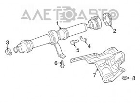 Arborele cardanic pentru Audi Q7 16- 2.0T