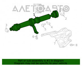 Arborele cardanic pentru Audi Q7 16- 3.0T