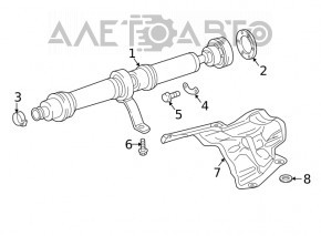 Arborele cardanic pentru Audi Q7 16- 3.0T