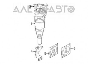 Amortizor pneumatic frontal stânga Audi Q7 16-