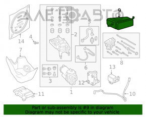 Receptor suspensie pneumatică stânga Audi Q7 16