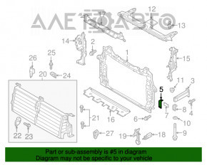 Suport radiator stânga jos Audi Q7 16- față