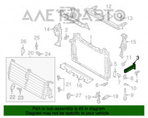 Colțul barei de protecție stânga Audi Q7 16-