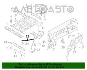 Suport spate pentru cadru dreapta Audi Q7 16-21