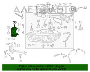 Garnitură aripă capotă - aripă stânga Audi Q7 16- nouă originală OEM