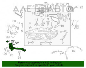 Suport far stânga față Audi Q7 16-19, nou, original OEM