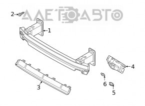 Intarire bara fata Audi Q7 16 - nou original OEM