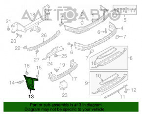 Montaj bara spate stanga Audi Q7 16-19 nou original