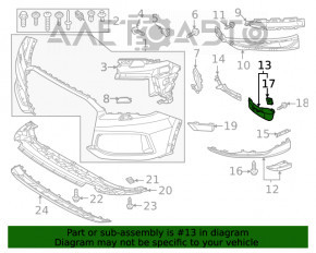 Bara de noroi față stânga Audi Q7 16- nou OEM original