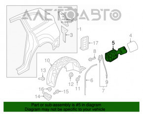 Corpul capacului rezervorului de combustibil Audi Q7 16-